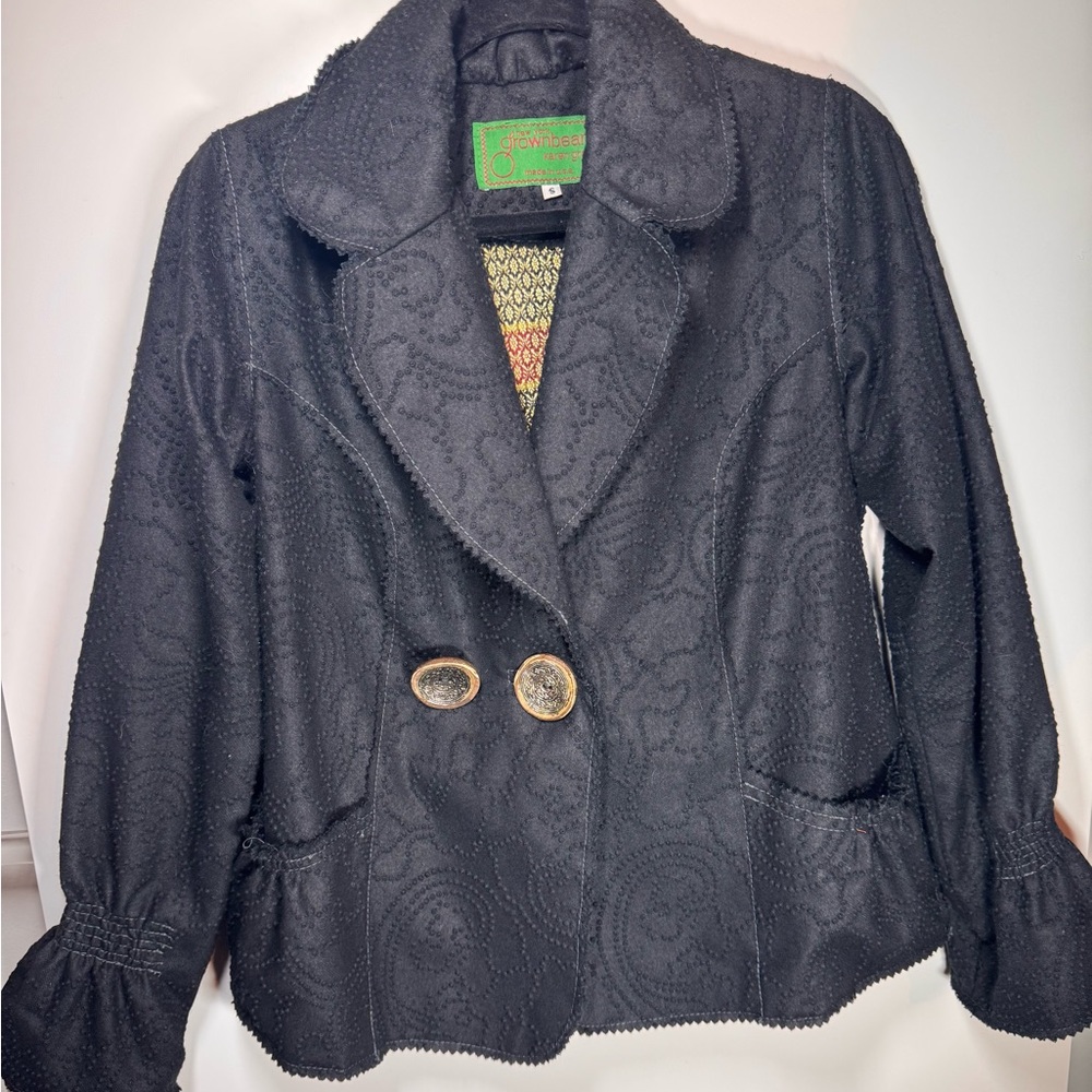 Vintage Black Women's Jacket by
